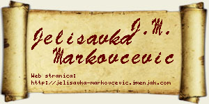 Jelisavka Markovčević vizit kartica